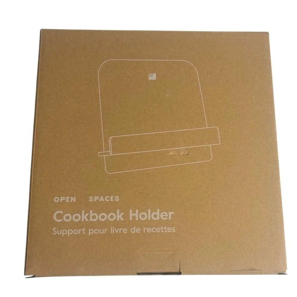 Cookbook Holder by‎ Open Spaces Light Pine Wood New in Box 10.6 X 10.7
